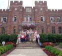 Community members, Waterfowl volunteers and donors on steps of Waterfowl Building/formerly Easton Armory on Harrison St